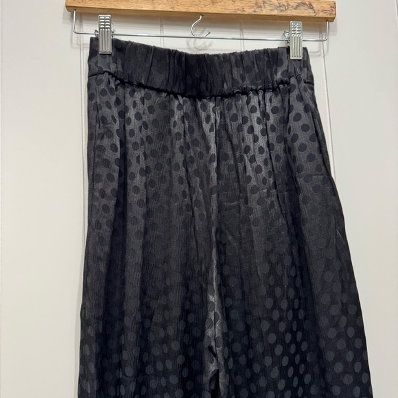 Madewell Wide Leg Drapey Jacquard Huston Pull On Crop Pants Size XS NWT - Picture 6 of 11
